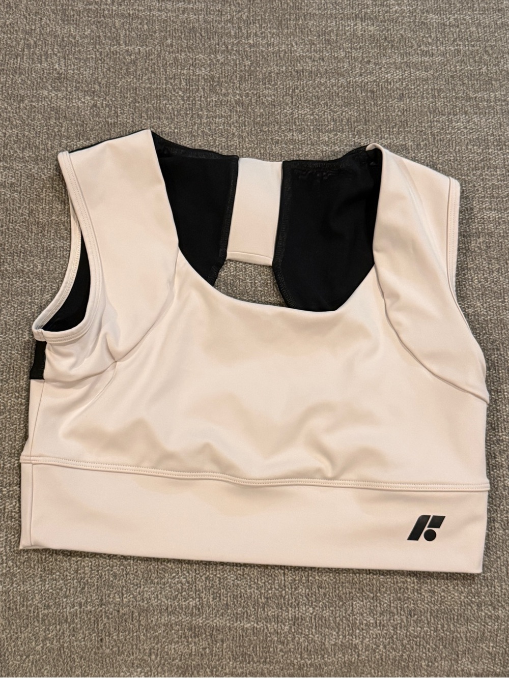 Forme Power Bra Ecru Black Sports Posture Correcting